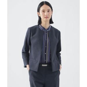 ジャケット ノーカラージャケット レディース