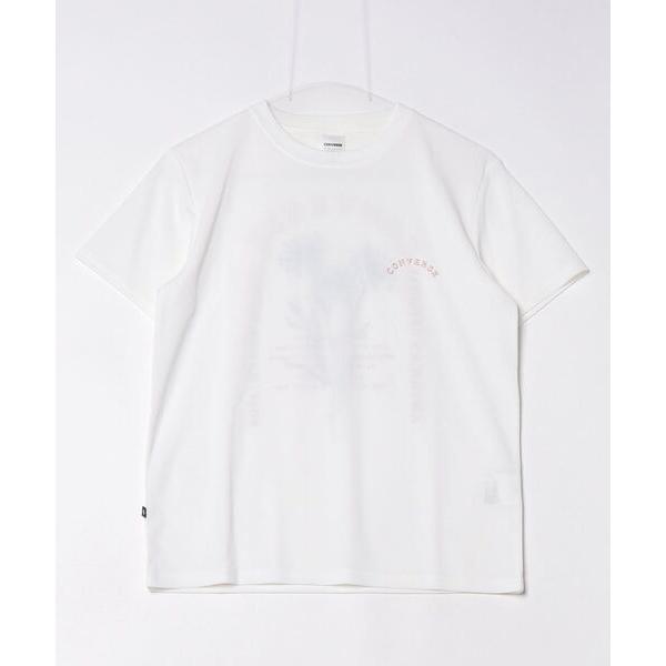 tシャツ 半袖 コンバース  フラワー PT S/S PT PE Tシャツ レディース