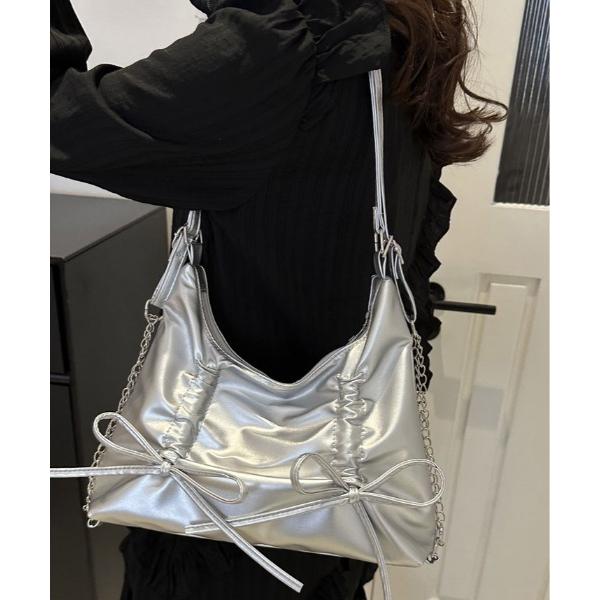 ショルダーバッグ バッグ 2Way リボン ギャザー バッグ レディース