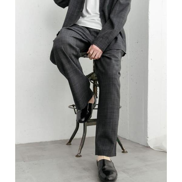 パンツ 「セットアップ対応」「接触冷感/吸水速乾/イージーケア」リネンライクワイドスラックス メンズ