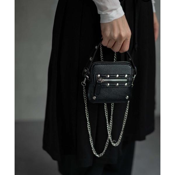 ショルダーバッグ バッグ スタッズ付き ミニショルダーバッグ レディース メンズ
