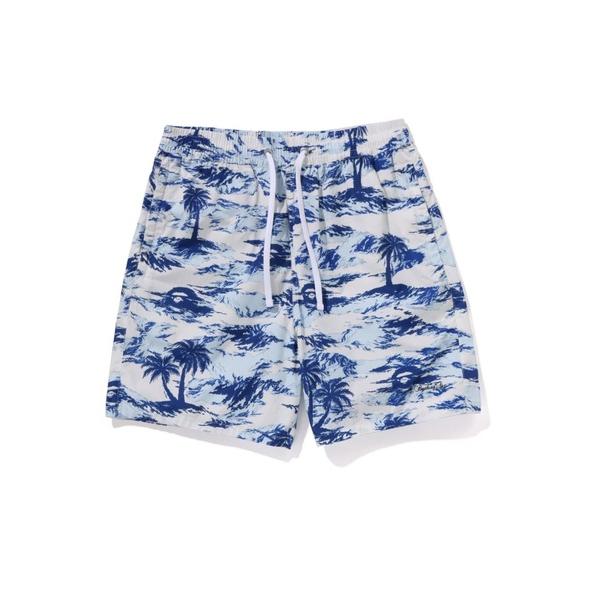 パンツ PALM TREE CAMO RELAXED FIT BEACH SHORTS メンズ