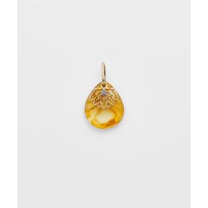 agete（アガット） チャーム K10サファイア／クォーツ／シェルチャーム