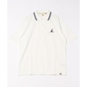 ポロシャツ 「CAPTAIN STAG/キャプテンスタッグ」T/C 鹿の子ライン ワンポイント ポロシャツ メンズ レディース