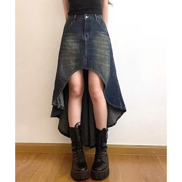 デニムスカート マーメイドデニムロングスカート