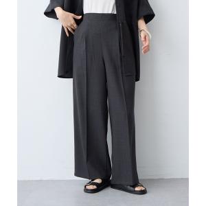 ワイドパンツ スラックス パンツ 「anyfee/大きいサイズ」リネン調ワイドパンツ新色追加「接触冷感 ・UVカット・イージーケア 」（2026SS） レディース
