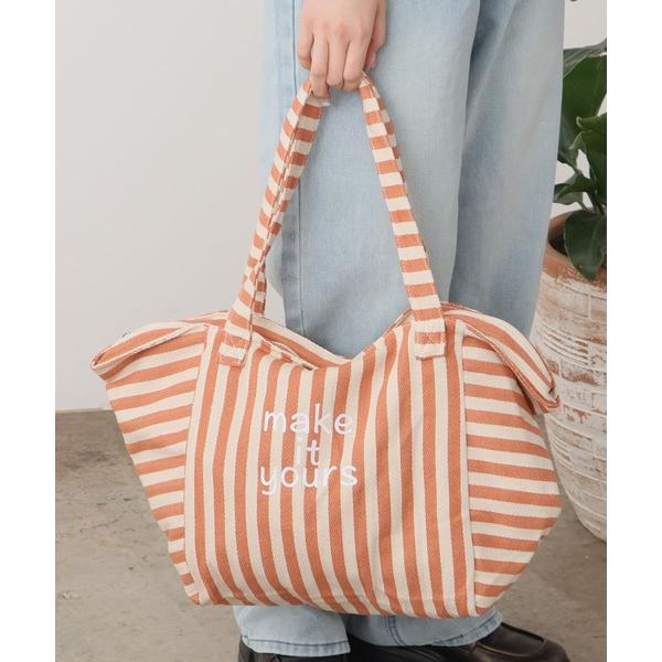 トートバッグ Marine style striped tote bag / マリンテイストストライ...