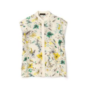 ブラウス シャツ トリビュートフラワー ピコカットスリーブブラウス レディース