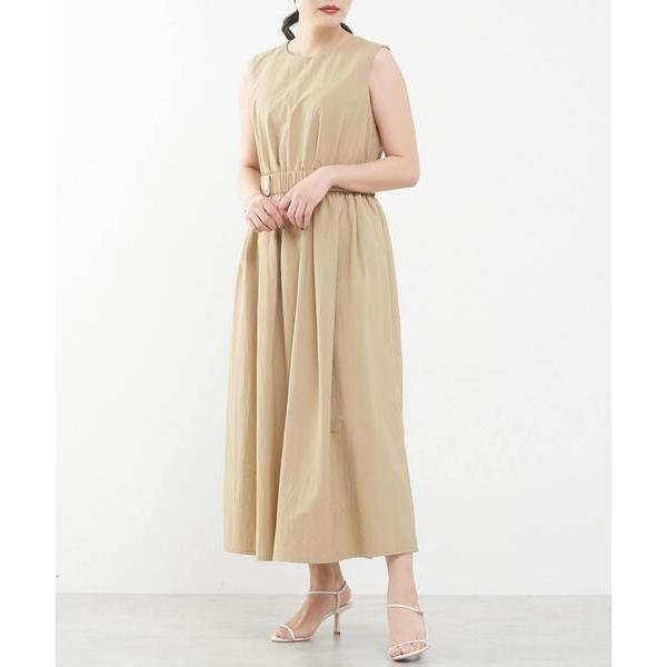 ワンピース ウエストボタンワンピース