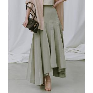 スカート イレヘムボックスプリーツスカート