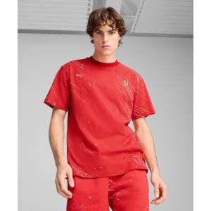 tシャツ PUMA プーマ メンズ フェラーリ レース カラー S AOP 半袖 Tシャツ Ferrari Race Co メンズ