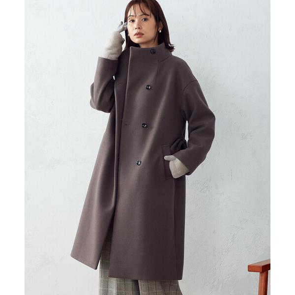 「COMME CA ISM」 コート MEDIUM ブラウン レディース