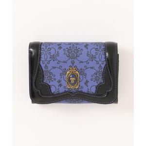 アナスイ 財布 二つ折り ANNA SUI がま口 二つ折り財布 レザー 本革