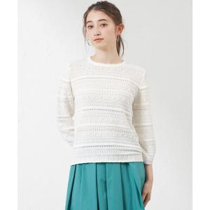 ニット セーター 「Anniversary　Piece」マルチパターンニット レディース