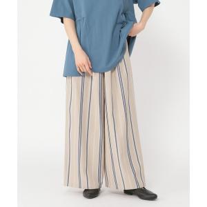 パンツ ドビーストライプイージーパンツ「プチサイズあり」 レディース