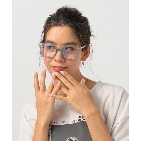 伊達メガネ メガネ 眼鏡 「ブルーライトカット」ウェリントンPCメガネ レディース