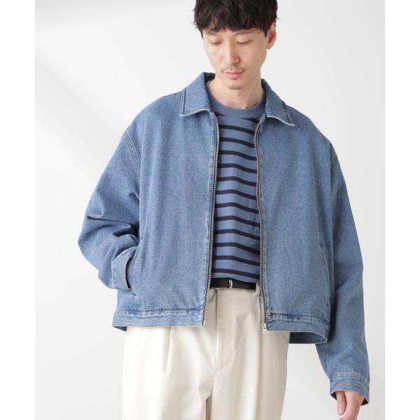 ブルゾン アウター 10&apos;ozライトデニム スポーツジャケット メンズ