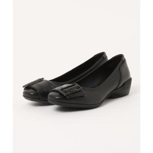 パンプス バックルモチーフスタイリッシュコンフォートパンプス