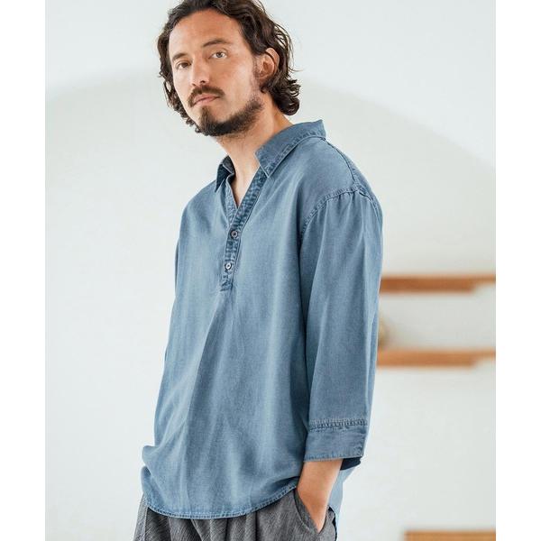 シャツ ms6044-Rayon Denim Fabric Skipper ＆ pullover d...