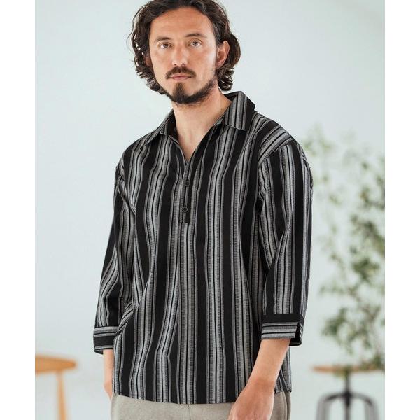 シャツ ms6045-Striped Fabric Skipper ＆ pullover desig...