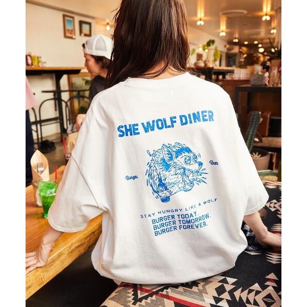 tシャツ 限定展開 SHE WOLF DINER×FREAK&apos;S STORE/シーウルフダイナー 別...