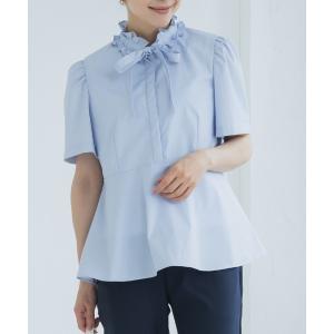 uvカット ブラウス シャツ 半袖 「SONO/ソーノ」リボンタイレディブラウス レディース