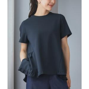 tシャツ 半袖 「SONO/ソーノ」「Magical Stretch」ミニティアードフリルプルオーバー レディース