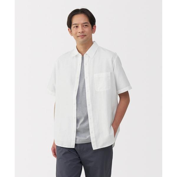 シャツ 紳士　ヘンプコットン半袖シャツ メンズ レディース