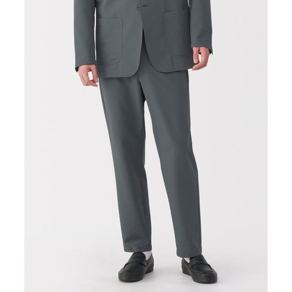 パンツ 紳士　風を通すストレッチサッカーノータックパンツ メンズ レディース