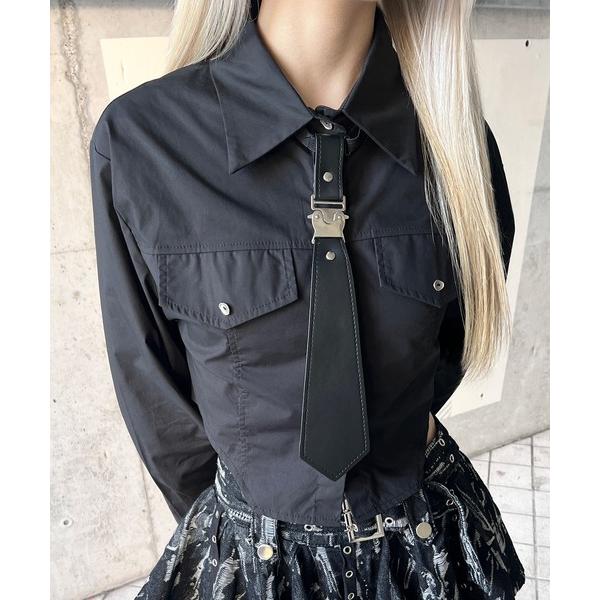 ブラウス シャツ アジャスタータイシャツ レディース メンズ