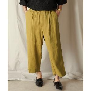 ワイドパンツ パンツ 1タック イージーテーパード アンクルパンツ メンズ レディース