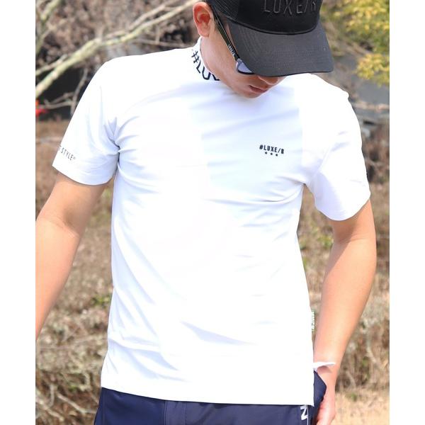 tシャツ (RM)「LUXE/R GOLF」COOL ＆ DRY ストレッチ スムース ロゴ ジャガ...
