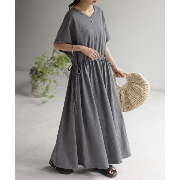 ワンピース 着丈が選べる すらっと見えTシャツワンピース