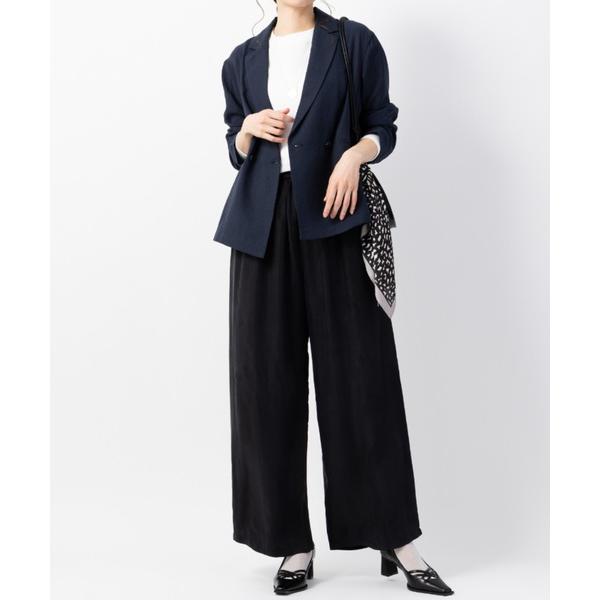 パンツ キュプラツイルドレスパンツ レディース