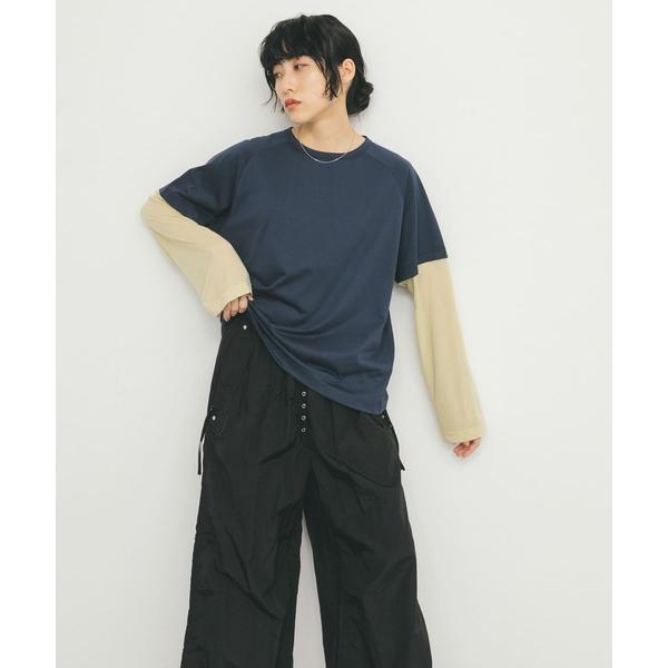 tシャツ シアースイッチングラグランTEE レディース