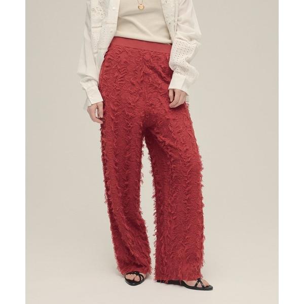 パンツ 「eL」12G Fringe Knit Pants/328287 レディース