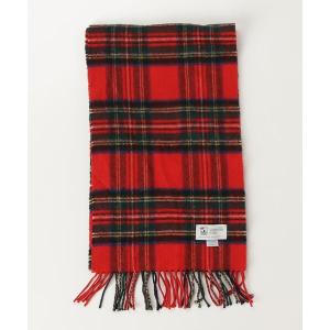 「Johnstons of Elgin」 マフラー - レッド レディース