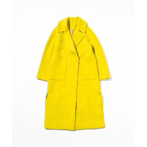 「WCJ」 チェスターコート FREE イエロー レディース