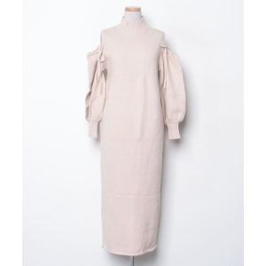 「muguet」 ニットワンピース FREE ベージュ レディース