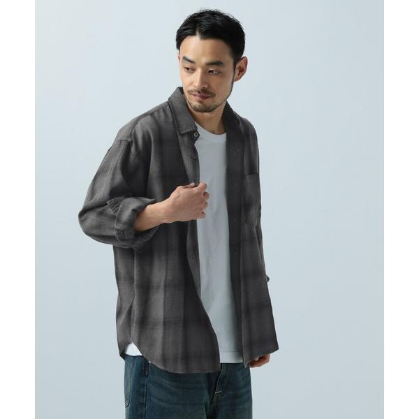 シャツ オンブレチェックシャツ メンズ