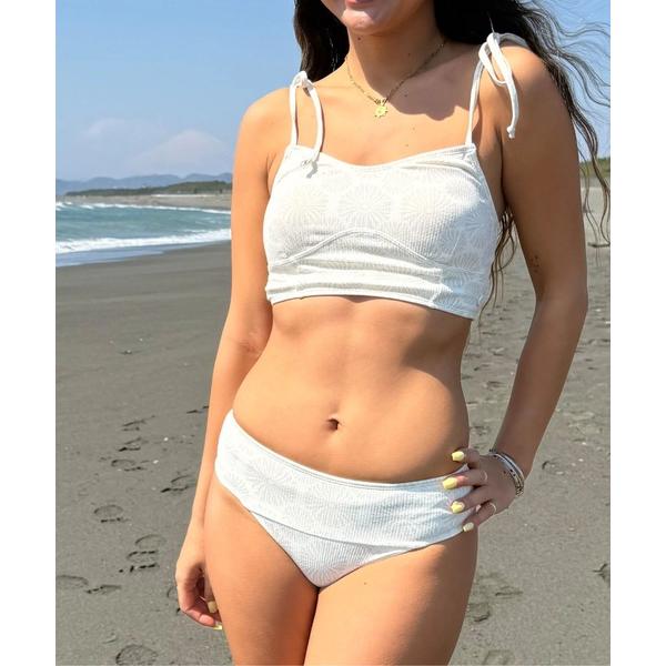 水着 TIDE ＆ TAN/ロキシーデイジー柄ビスチェ風デザインビキニ(水着) レディース