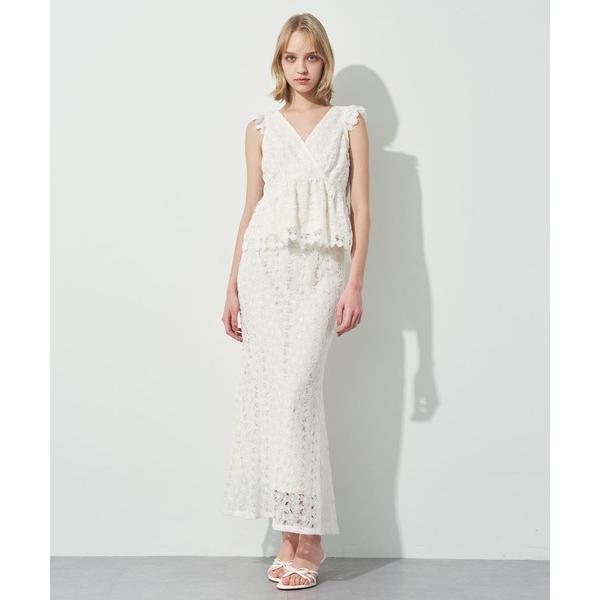 スカート ケミカルレースマーメイドスカート