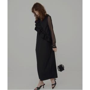 ワンピース Manish Twill Frill Dress