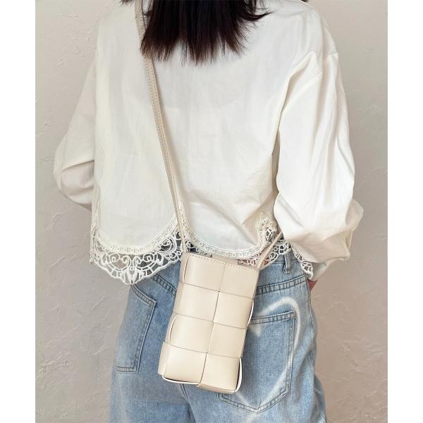 ショルダーバッグ バッグ メッシュ編みサコッシュバッグ レディース