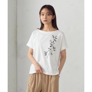 COMME CA ISM（コムサイズム） tシャツ パールネックレスプリント