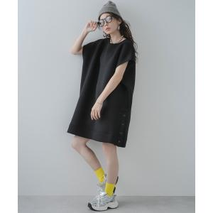 ワンピース ボンディングミニフレンチスリーブワンピースの商品画像