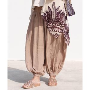 パンツ 「チャイハネ」無地アラジンパンツ レディース