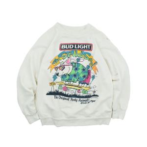 トレーナー スウェット 「ヴィンテージ古着」90’s “BUD LIGHT” 企業ロゴ スウェット メンズ レディース