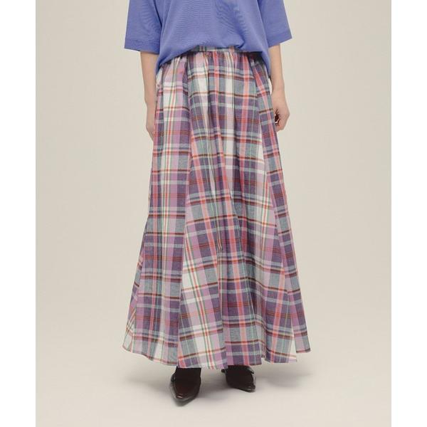 ロング スカート 「eL」Made In India Madras Check Skirt/3199...