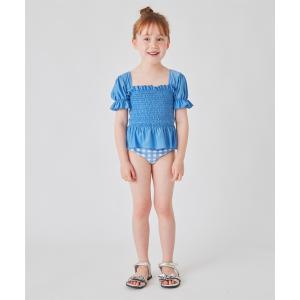 水着 パフスリーブ セパレート水着 キッズ 子供 女の子